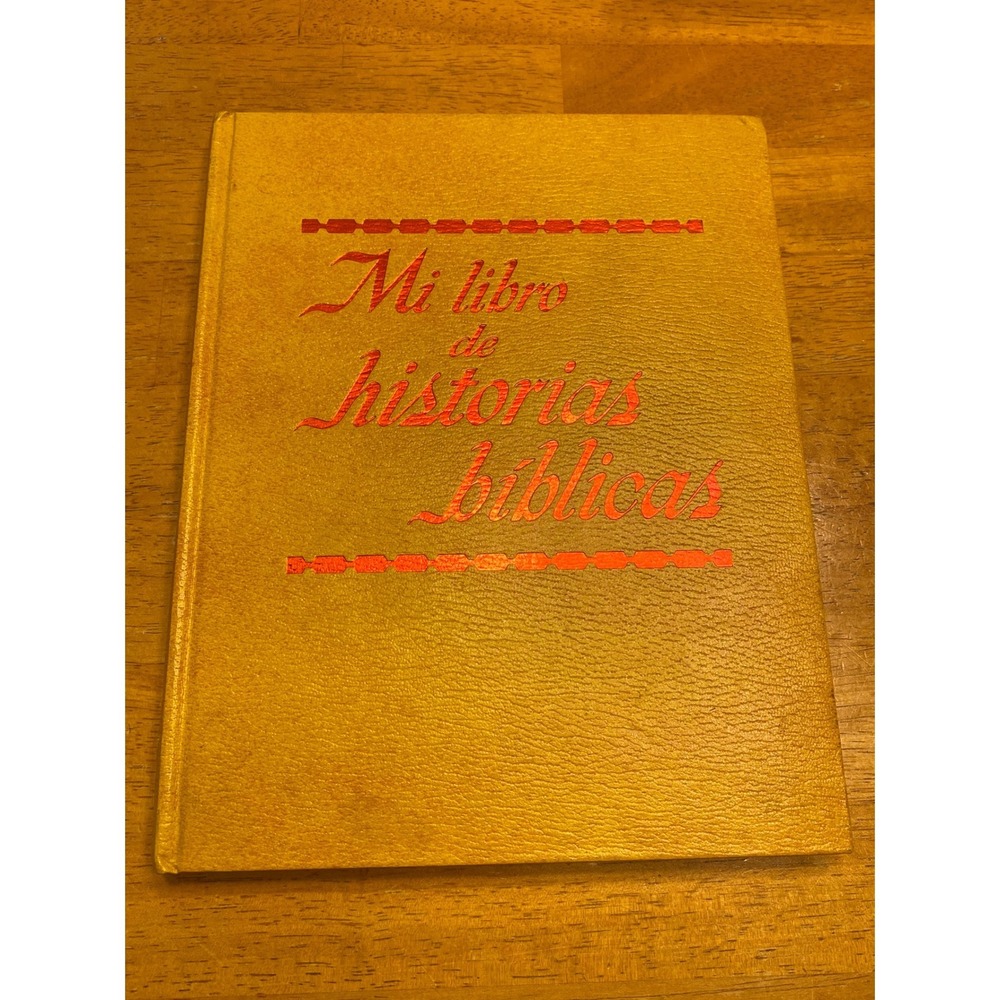 Mi Libra De Historias Biblical Bible Stories Book Children Spanish Vintage 1978